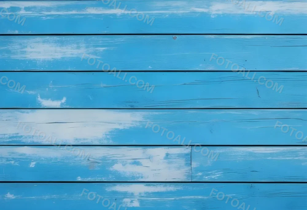 Blue Painted Wooden Planks Horizontal Arrangement Weathered Texture Rustic Charm Close Up Shot Natural Light Vintage Aesthetic Textured Surface Aged Appearance Simple Background 63 Dbdd