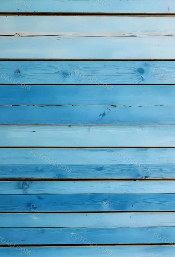 Blue Painted Wooden Planks Horizontal Lines Weathered Texture Rustic Charm Vintage Aesthetic Vibrant Color Natural Light Simple Composition 21 E779