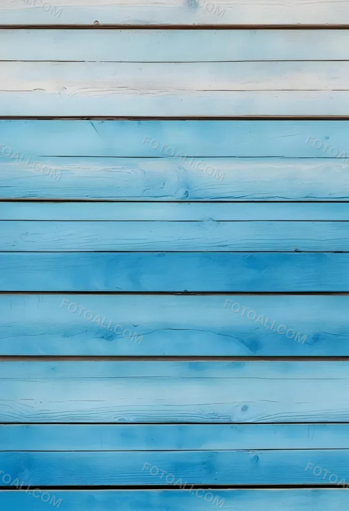 Blue Painted Wooden Planks Horizontal Lines Weathered Texture Rustic Charm Vintage Aesthetic Vibrant Color Natural Light Simple Composition 24 Dee8