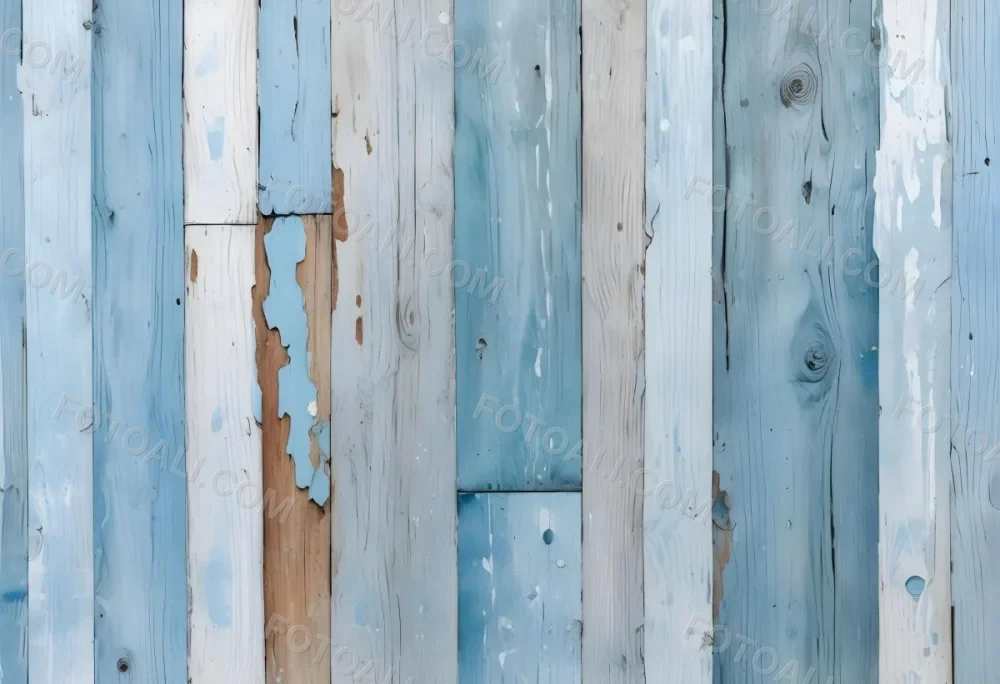 Blue Painted Wooden Planks With Peeling Paint Horizontal Arrangement Weathered Texture Rustic Charm Vintage Aesthetic Close Up Shot Natural Light Aged Appearance 52 C3ce