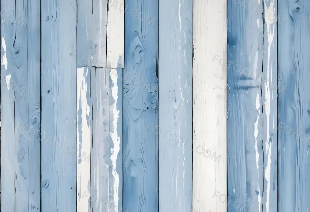 Blue Painted Wooden Planks With Peeling Paint Horizontal Arrangement Weathered Texture Rustic Charm Vintage Aesthetic Close Up Shot Natural Light Aged Appearance 55 0e63