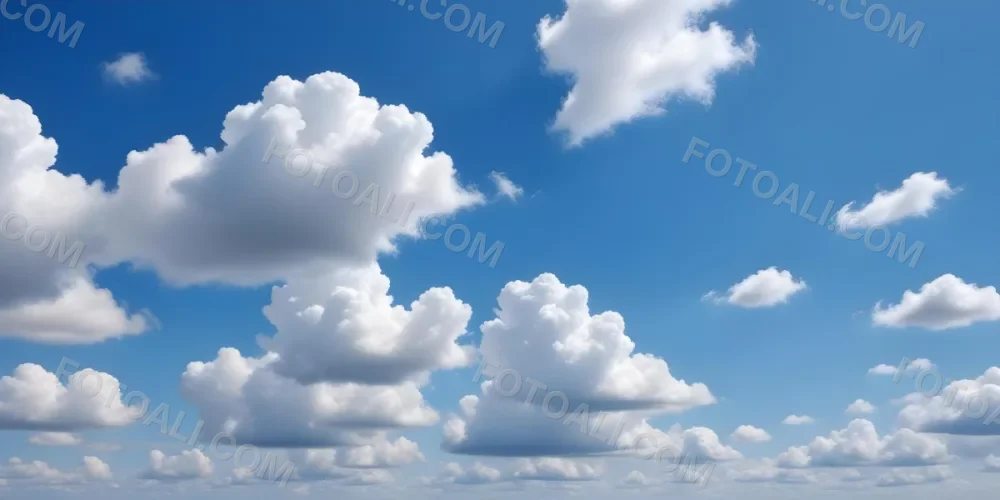 Blue Sky With Scattered White Clouds 10 6bd8