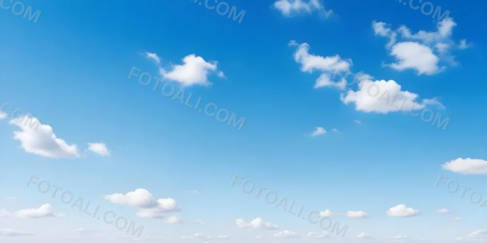 Blue Sky With Scattered White Clouds 17 B464