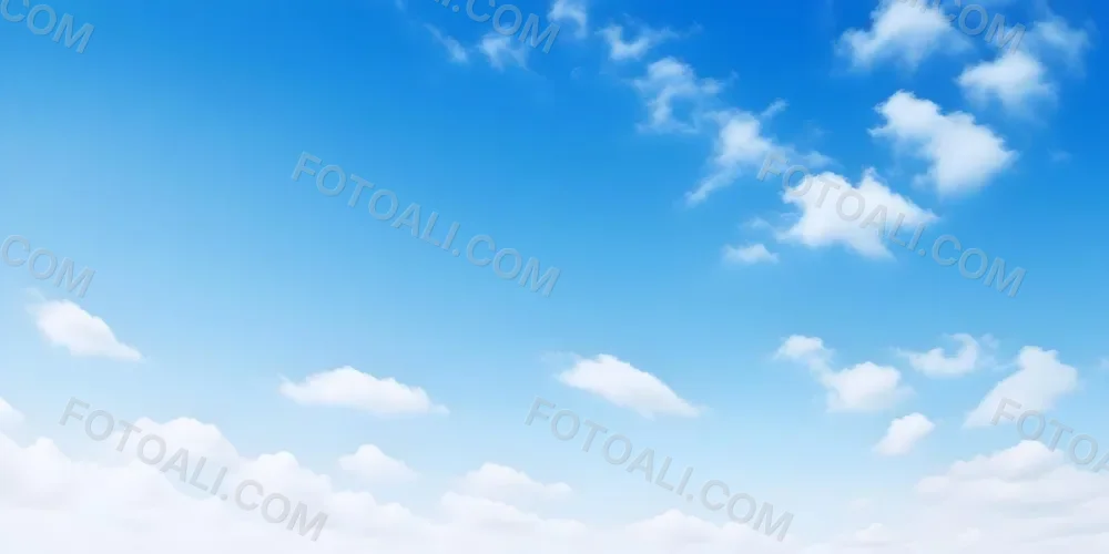 Blue Sky With Scattered White Clouds 18 A330