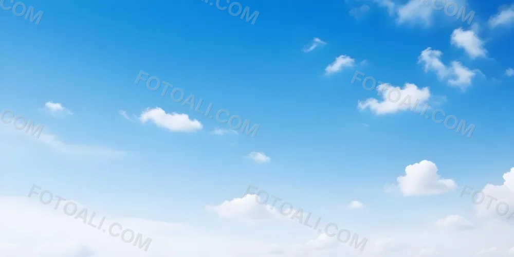 Blue Sky With Scattered White Clouds 20 F1f5