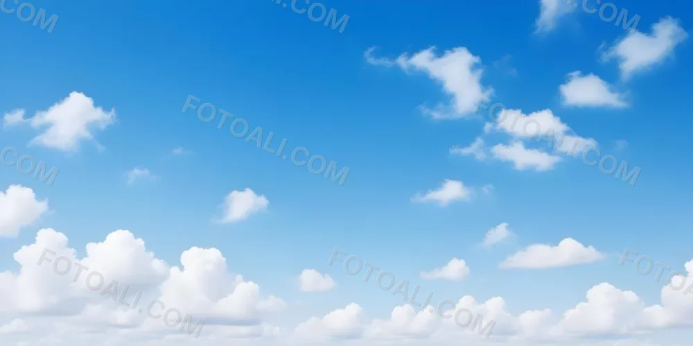 Blue Sky With Scattered White Clouds 30 7b02