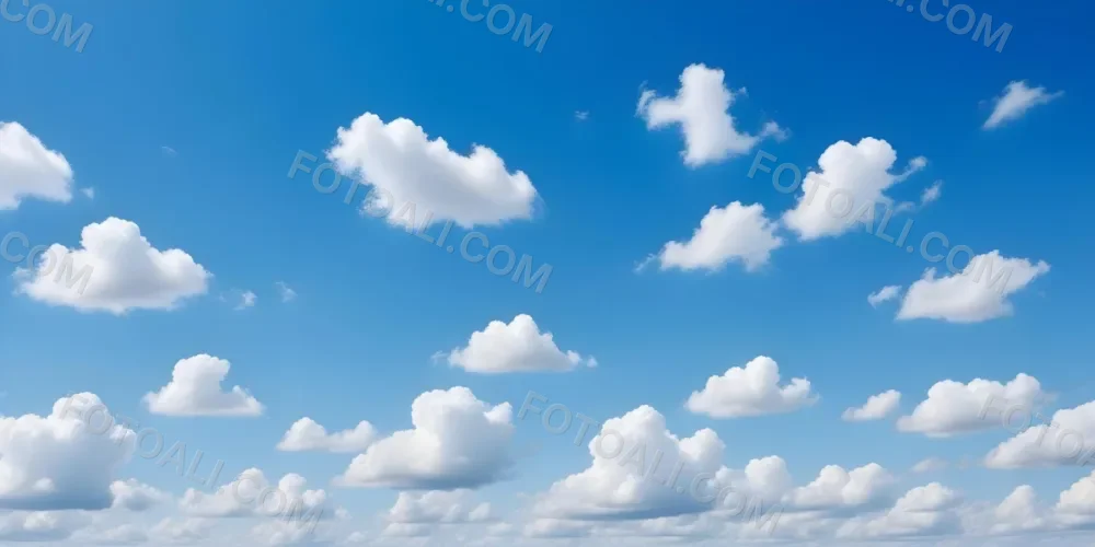 Blue Sky With Scattered White Clouds 6 E8db