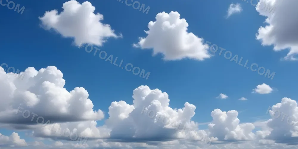 Blue Sky With Scattered White Clouds 7 4138