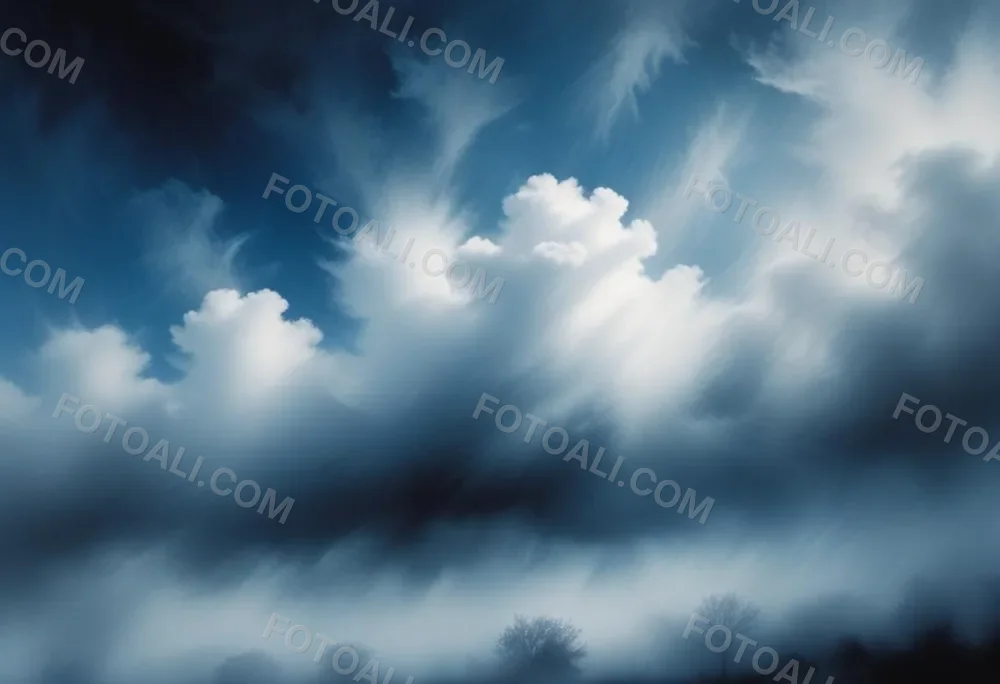 Blue Sky With Wispy White Clouds 1 Ad52