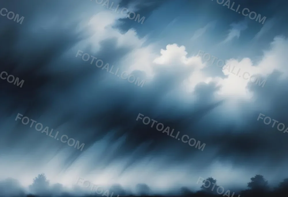 Blue Sky With Wispy White Clouds 7 C3f4