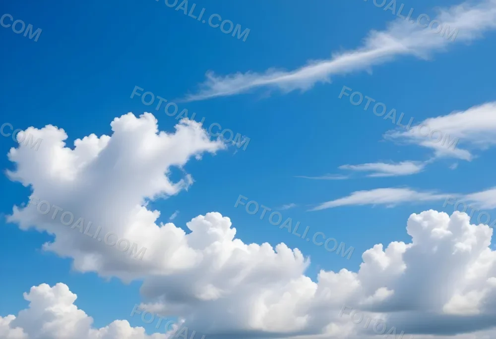 Blue Sky With Wispy White Clouds 91 01af