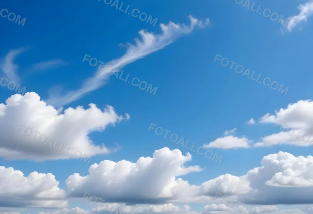 Blue Sky With Wispy White Clouds 96 5f41