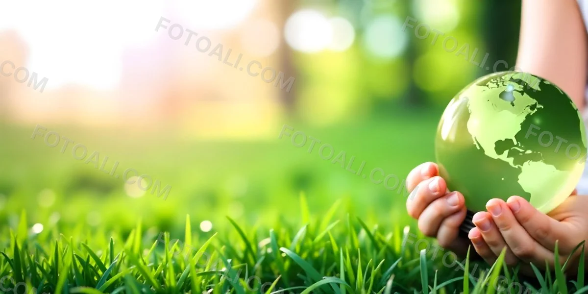 Child S Hands Holding A Light Bulb Lush Green Grass With Bokeh Effect Bright Sunlight Concept Of Environmental Conservation And Sustainable Energy 45 B6bc