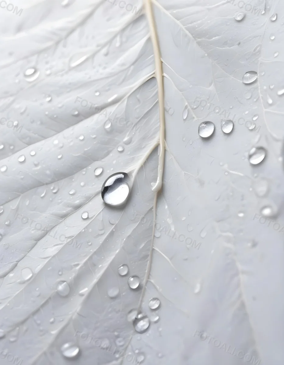 Close Up Of A Large Green Leaf With Water Droplets On Its Surface 14 Cc39