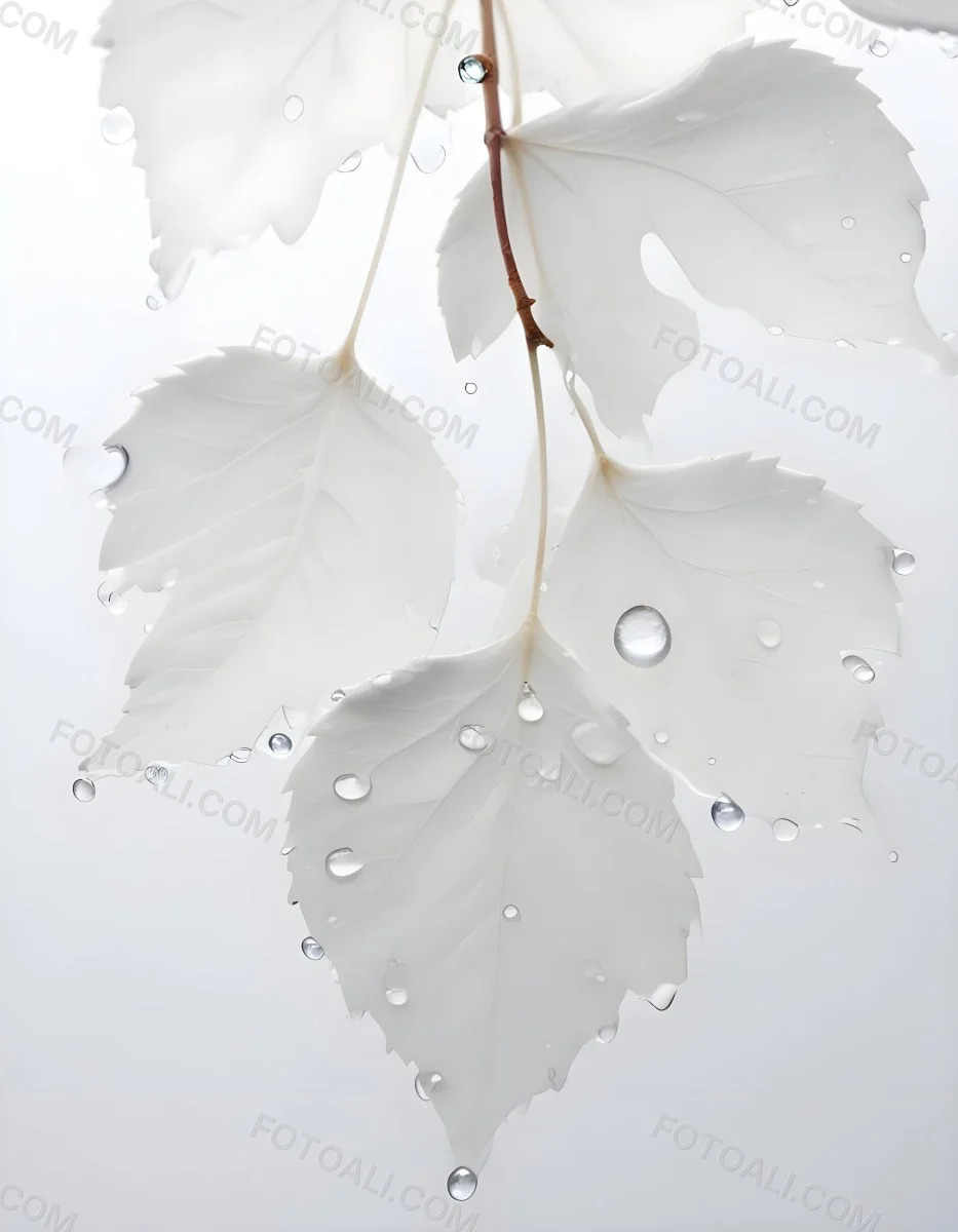 Close Up Of A Large Green Leaf With Water Droplets On Its Surface 17 726b