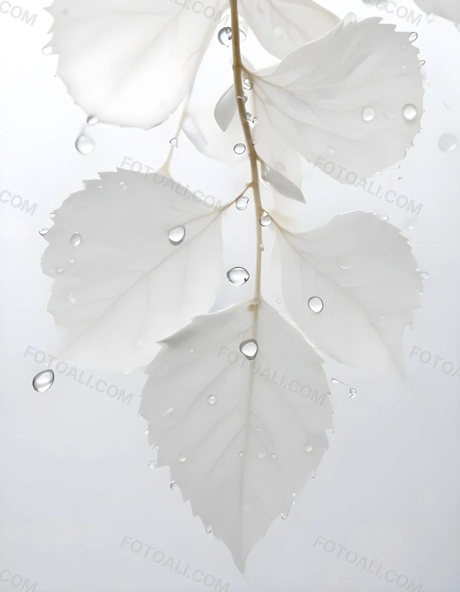 Close Up Of A Large Green Leaf With Water Droplets On Its Surface 18 D8b5