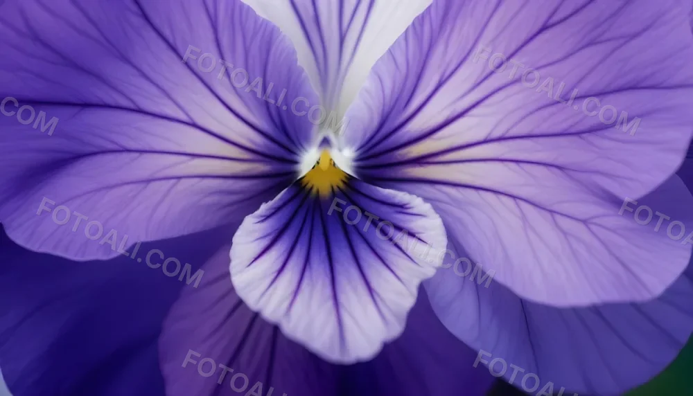 Close Up Of A Vibrant Purple Pansy Flower With Soft Petals And A Deep Blue Center 18 2953