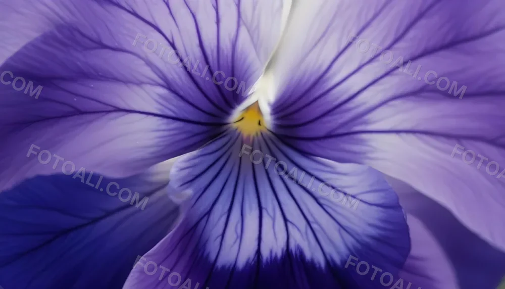 Close Up Of A Vibrant Purple Pansy Flower With Soft Petals And A Deep Blue Center 22 9e23