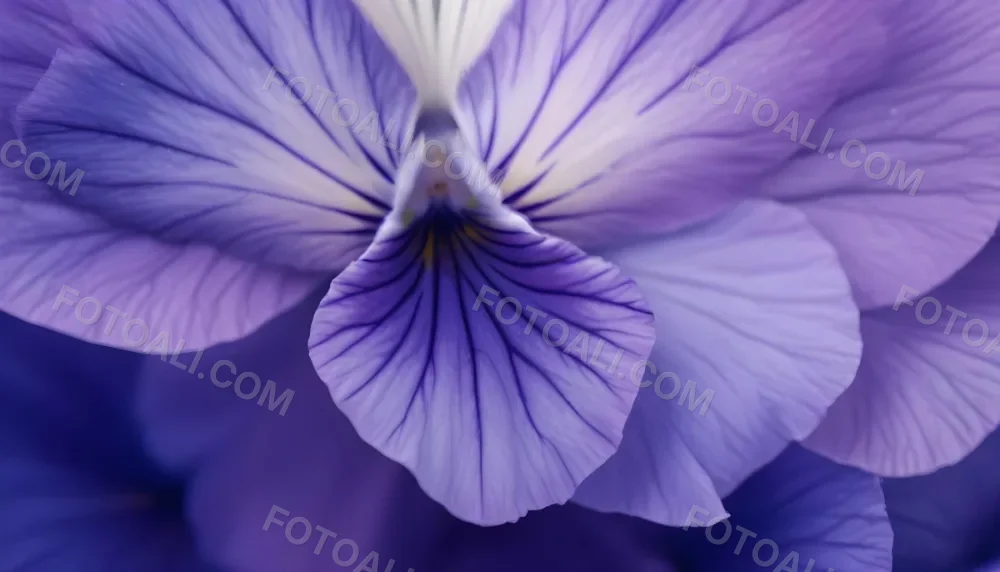 Close Up Of A Vibrant Purple Pansy Flower With Soft Petals And A Deep Blue Center 23 1484