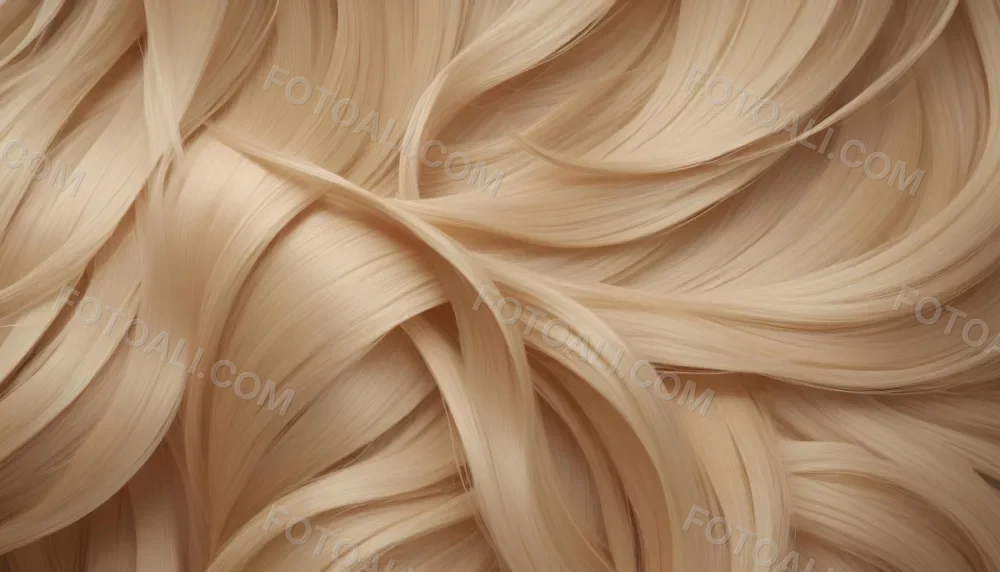 Close Up Of Long Blonde Hair Shiny And Flowing With Subtle Waves In A Studio Setting With Neutral Background 71 3ae3