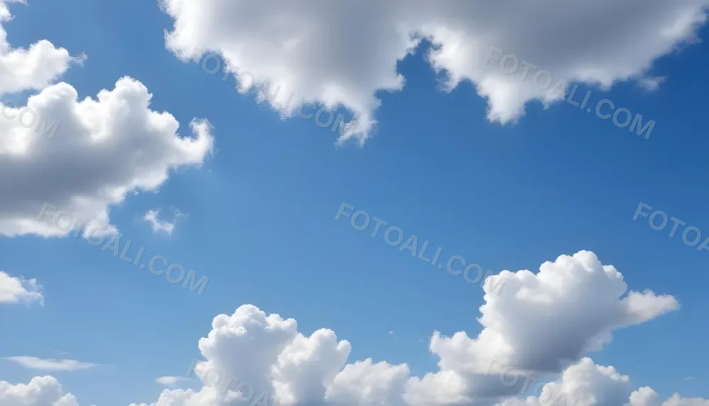 Cloudy Blue Sky With Wispy White Clouds 19 Ca25