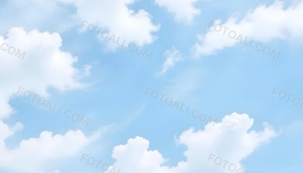 Cloudy Blue Sky With Wispy White Clouds 27 Bd17