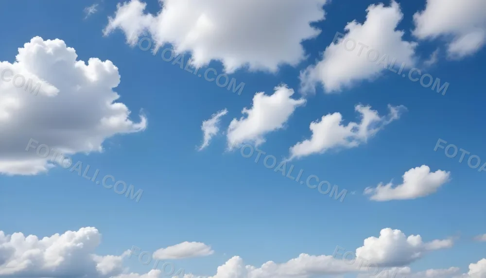 Cloudy Blue Sky With Wispy White Clouds 3 C917