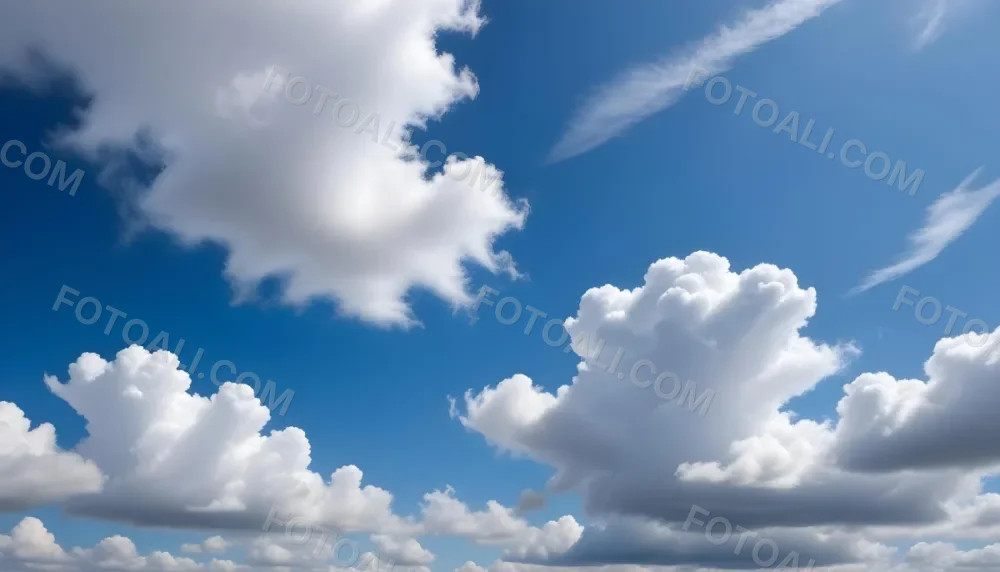 Cloudy Blue Sky With Wispy White Clouds 4 189b