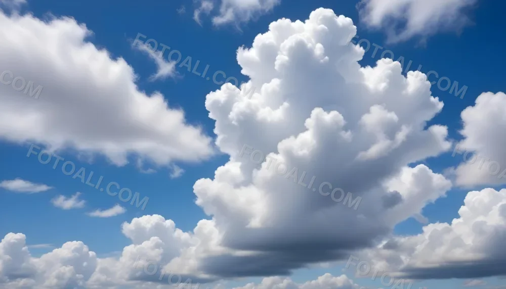 Cloudy Blue Sky With Wispy White Clouds 6 9560