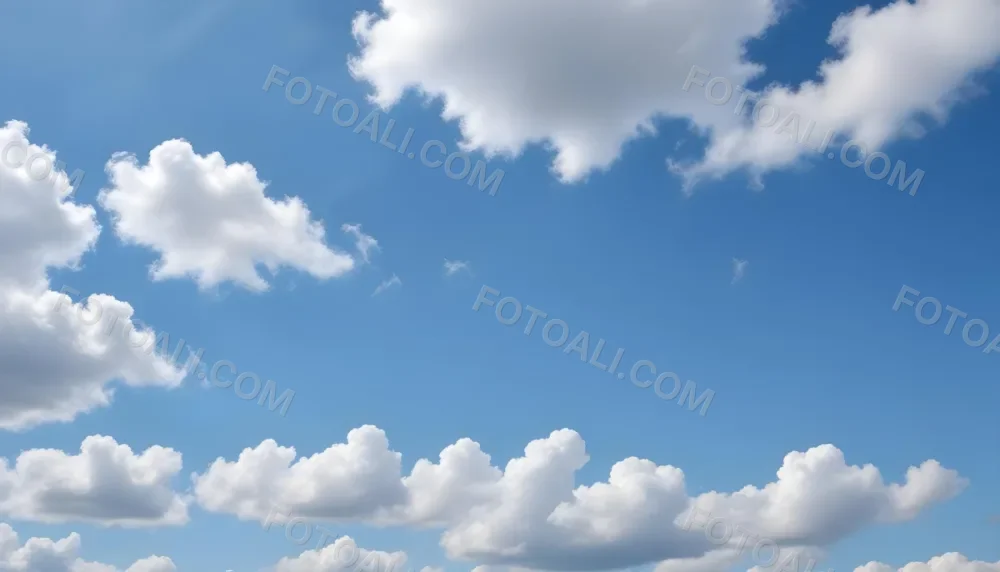 Cloudy Blue Sky With Wispy White Clouds 8 F69f