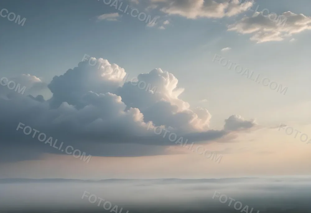 Cloudy Sky With A Soft Hazy Horizon 13 7e82