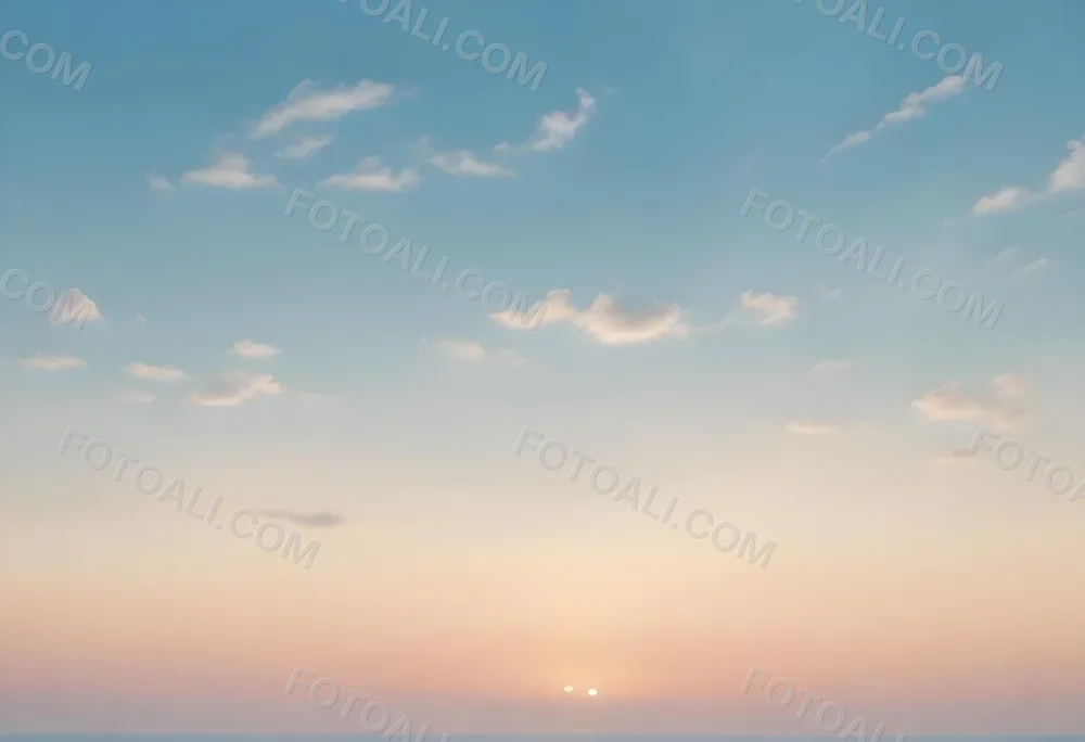 Cloudy Sky With A Soft Hazy Horizon 3 033a