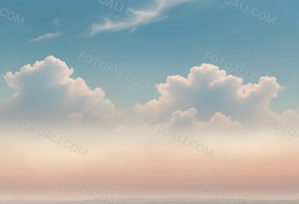 Cloudy Sky With A Soft Hazy Horizon 5 4843
