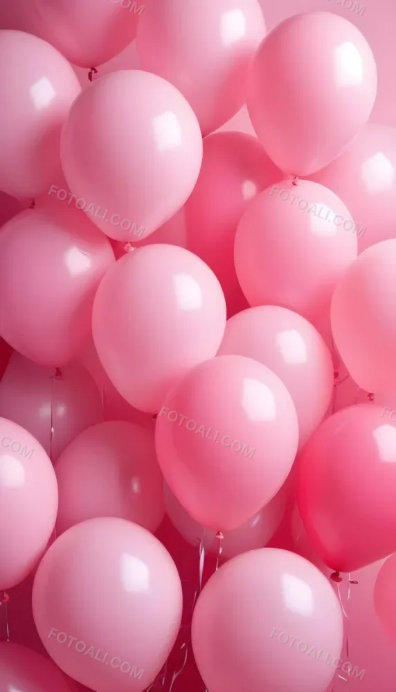Colorful Balloons In Shades Of Pink Filling The Frame 16 E6d4