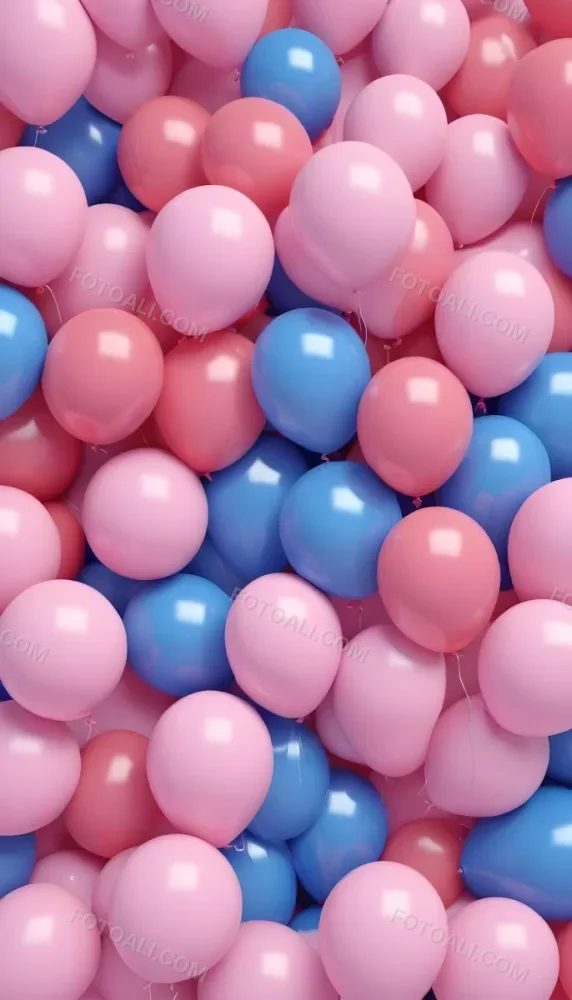 Colorful Balloons In Shades Of Pink Filling The Frame 2 E794