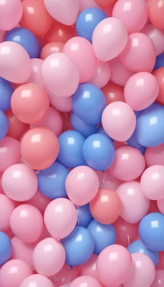Colorful Balloons In Shades Of Pink Filling The Frame 29 97d9
