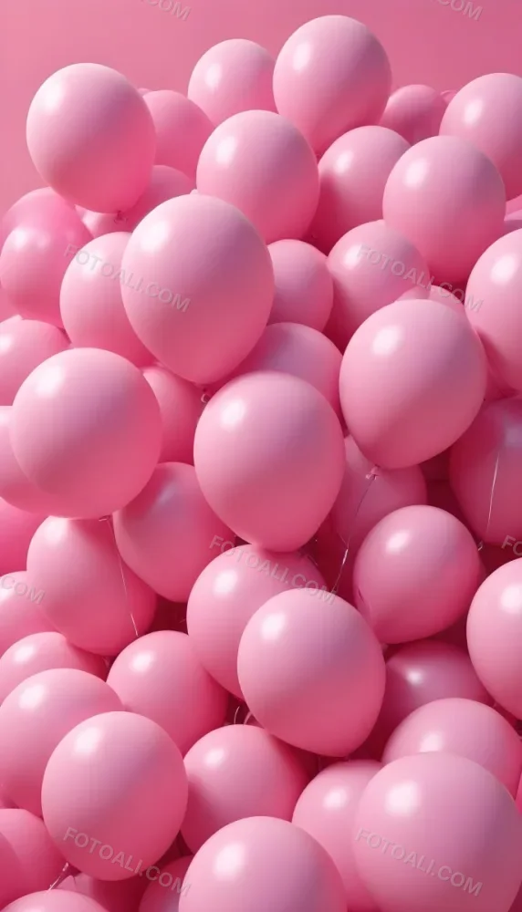 Colorful Balloons In Shades Of Pink Filling The Frame 3 Ce65