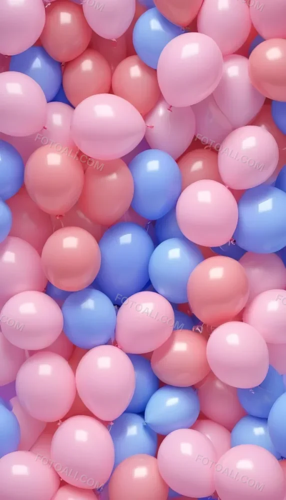 Colorful Balloons In Shades Of Pink Filling The Frame 36 8690