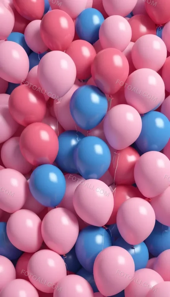 Colorful Balloons In Shades Of Pink Filling The Frame 37 757a