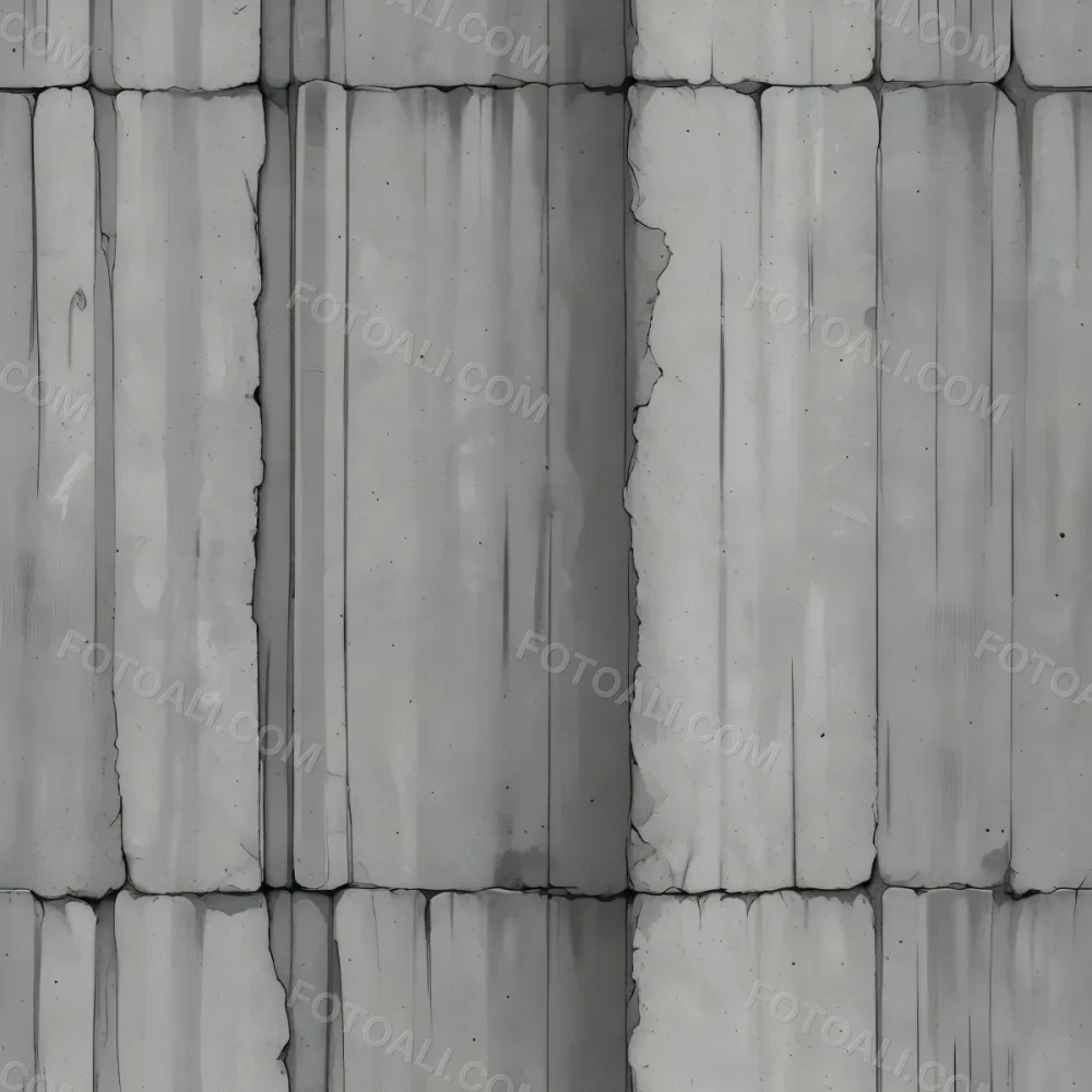 Concrete Wall With Vertical Grooves And A Slightly Uneven Textured Surface 53 984b