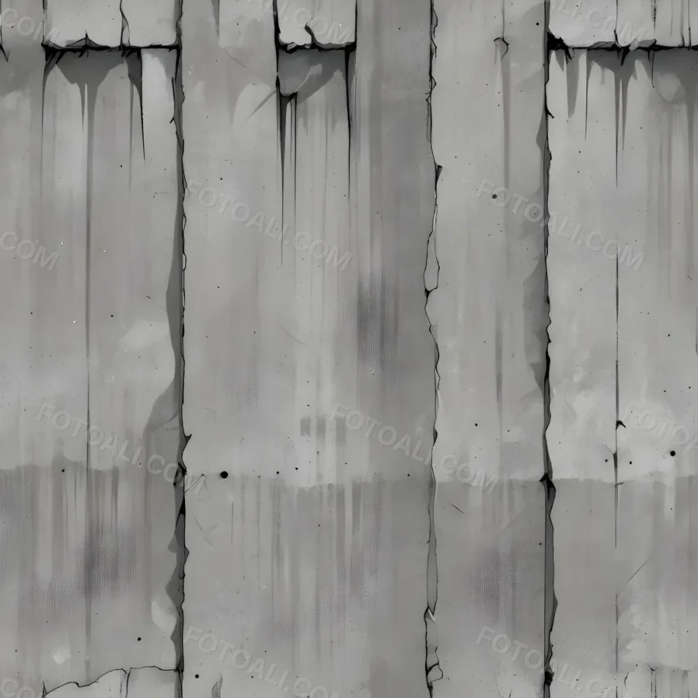Concrete Wall With Vertical Grooves And A Slightly Uneven Textured Surface 55 0c10