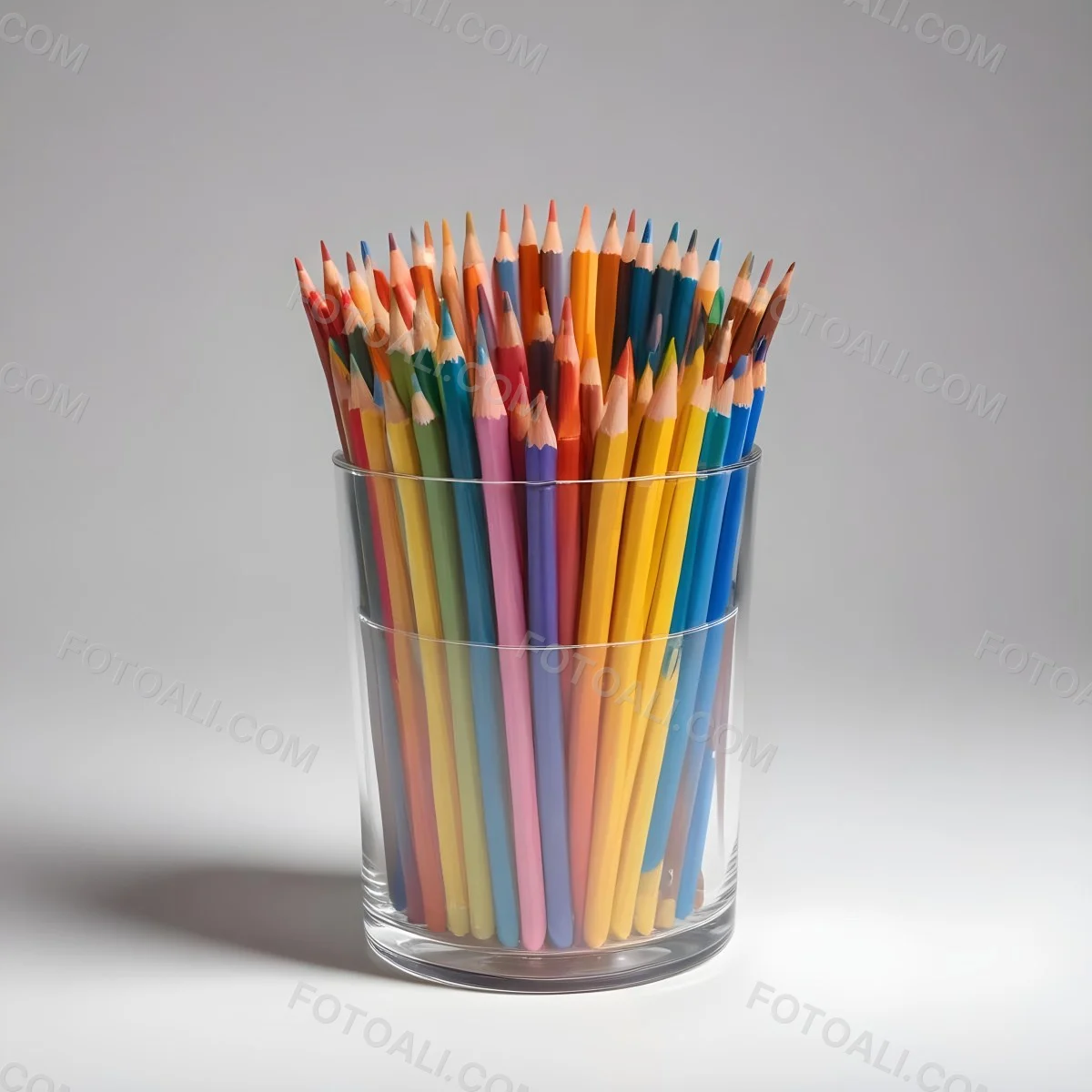 Digital Painting A Pot Filled With A Variety Of Colored Pencils Including Shades Of Red The Pot Is Split In Color With One Half Being Yellow And The Other Half Blue Two Small Capsules In Yellow And Orange Are Plac 49 5bd1