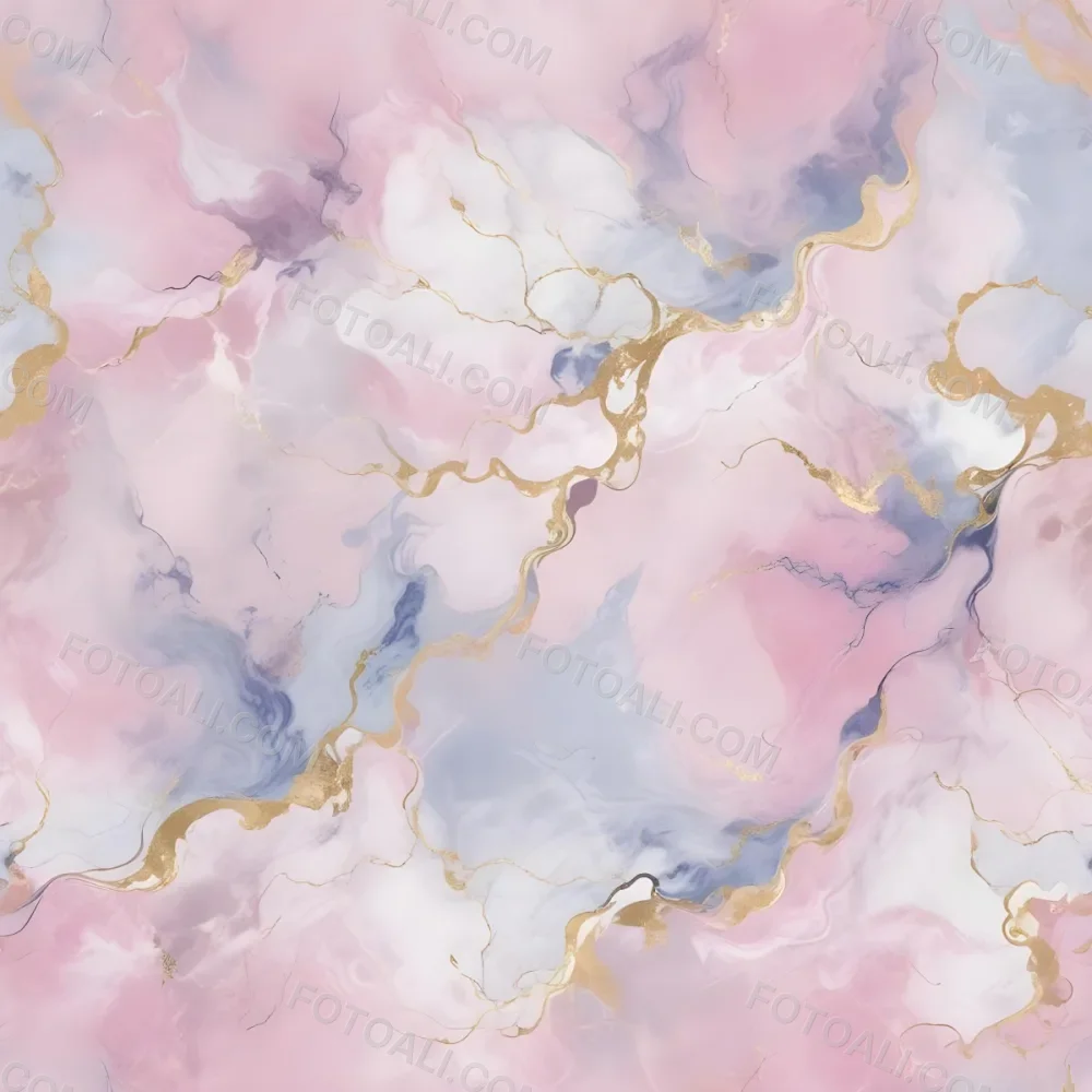 Digital Painting A Seamless Pattern Of Pink And White Marble Like Textures With Swirling Abstract Designs Featuring Blue And Gold Marble Like Textures With Geometric Abstract Designs Bold And Slim Lines Brush S 15 B724
