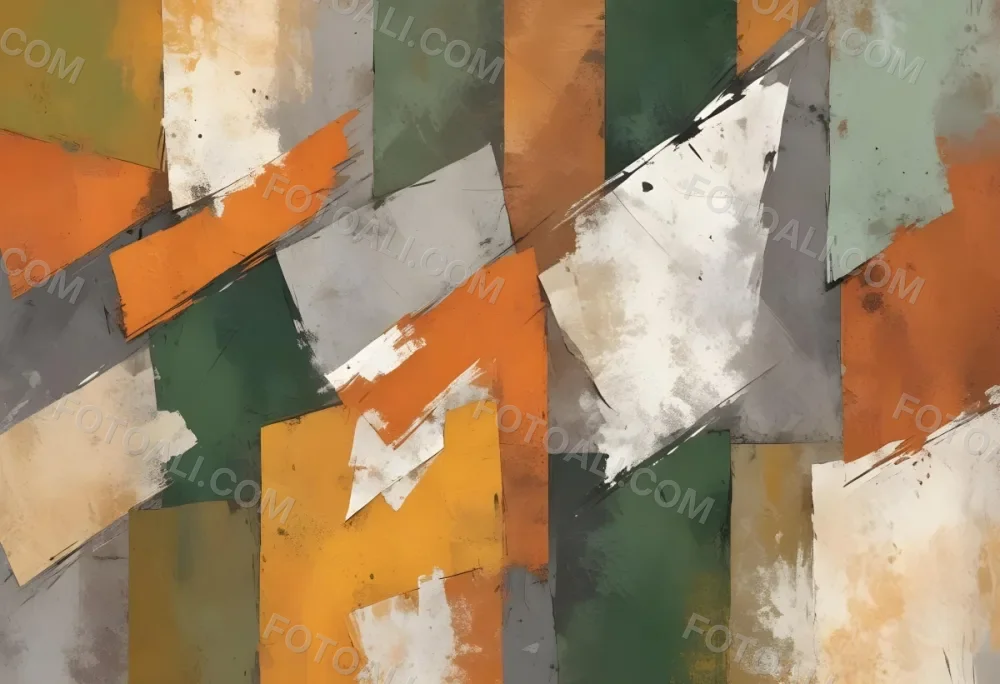 Digital Painting A Textured Surface Featuring A Mix Of Earthy Tones Predominantly Orange Yellow And Gray With Patches Of White And Dark Green The Composition Resembles Weathered Stone Showcasing A Variety Of Patte 14 Acb2
