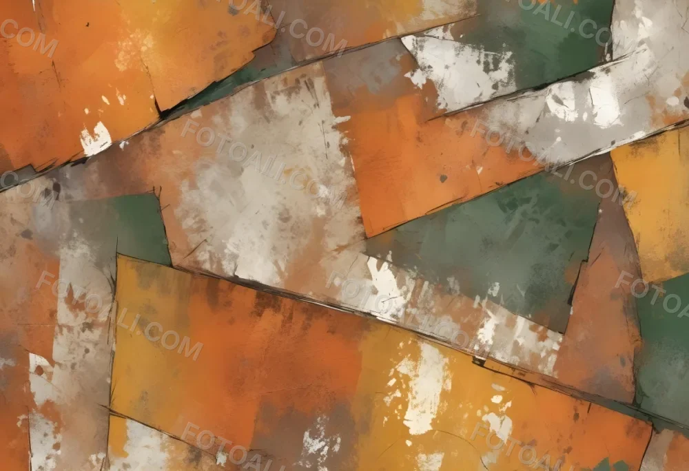 Digital Painting A Textured Surface Featuring A Mix Of Earthy Tones Predominantly Orange Yellow And Gray With Patches Of White And Dark Green The Composition Resembles Weathered Stone Showcasing A Variety Of Patte 9 05cb