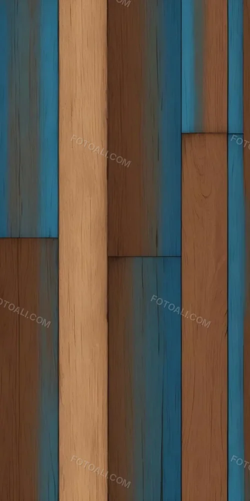 Digital Painting A Wood Texture With Vertical Lines And A Gradient From Brown To Blue The Wood Grain Is Visible And Detailed Creating A Natural Look Bold And Slim Lines Brush Strokes 10 4310