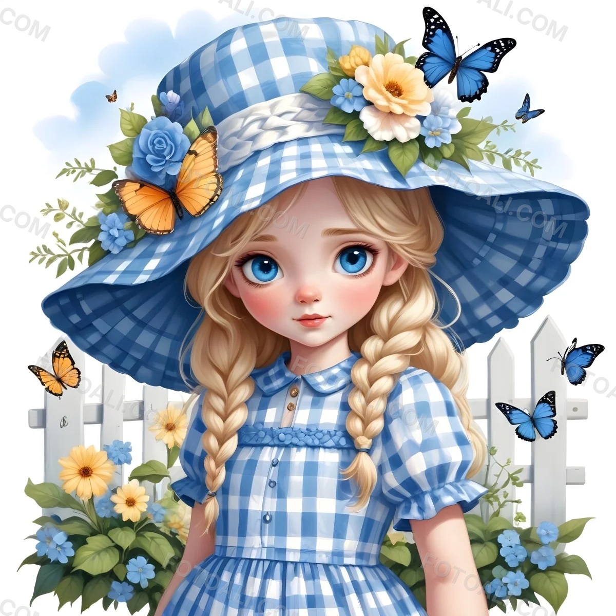 Digital Painting A Young Girl With Large Blue Eyes 2024 07 15t203419 361 97 F543