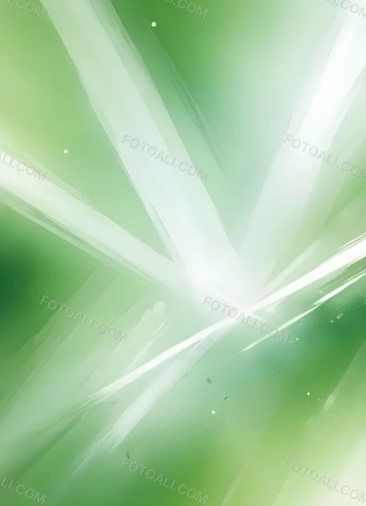 Digital Painting Abstract Background With Green And White Tones Bokeh Effect Light Leaks And Diagonal Lines Creating A Fresh And Vibrant Atmosphere Bold And Slim Lines Brush Strokes 26 20de