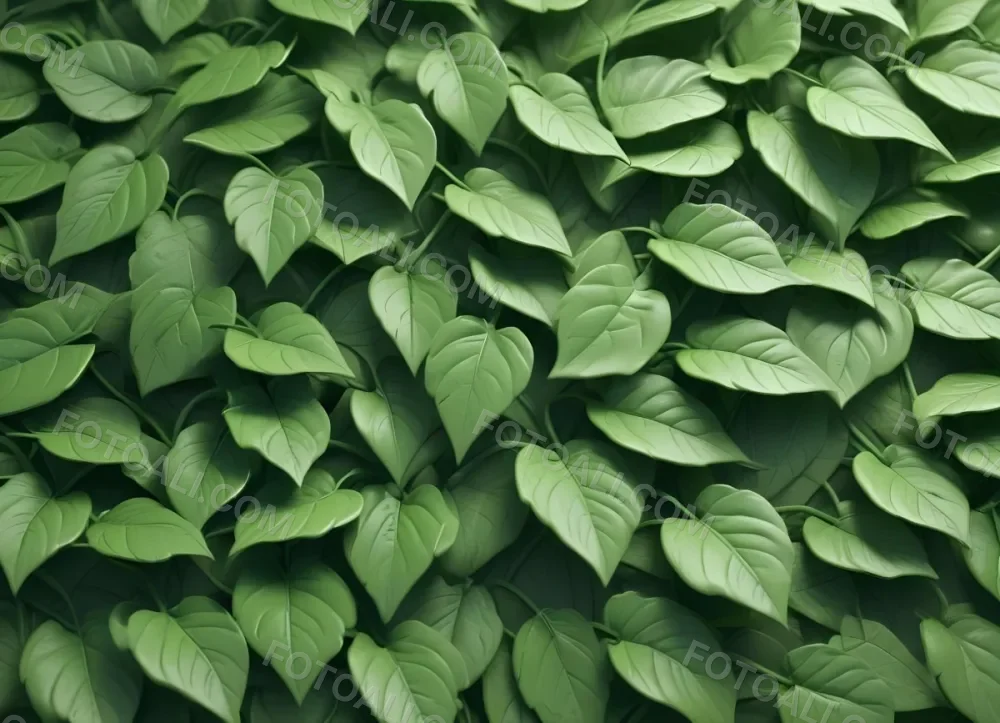 Digital Painting Green Leaves At The Top With A Soft Green Background And A Hint Of Grass At The Bottom Bold And Slim Lines Brush Strokes 26 Eff9