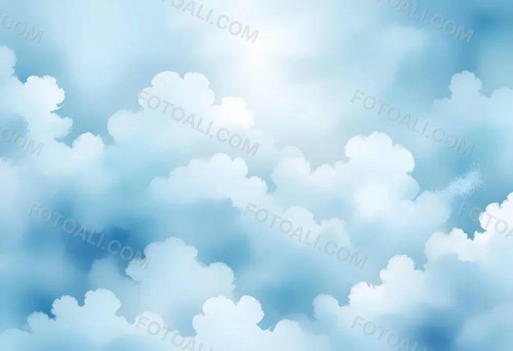 Digital Painting Light Blue And White Watercolor Background With Soft Diffused Edges Creating A Dreamy And Ethereal Atmosphere Reminiscent Of Clouds Or Sky Bold And Slim Lines Brush Strokes 50 2cd0